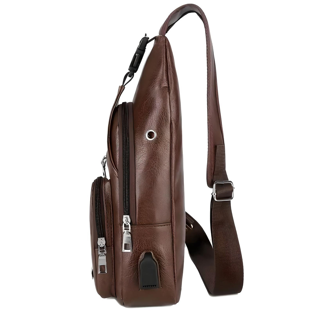 Elegante Borsa a Spalla in Pelle con Sicurezza Antifurto