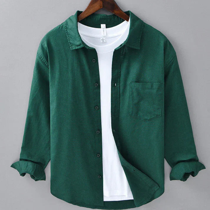 LORENZO | CAMICIA IN COTONE E LINO