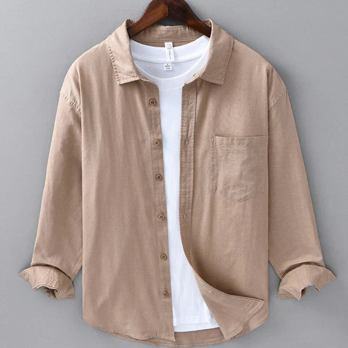 LORENZO | CAMICIA IN COTONE E LINO