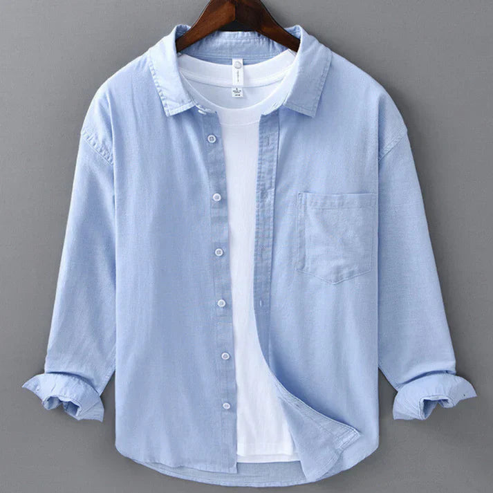 LORENZO | CAMICIA IN COTONE E LINO