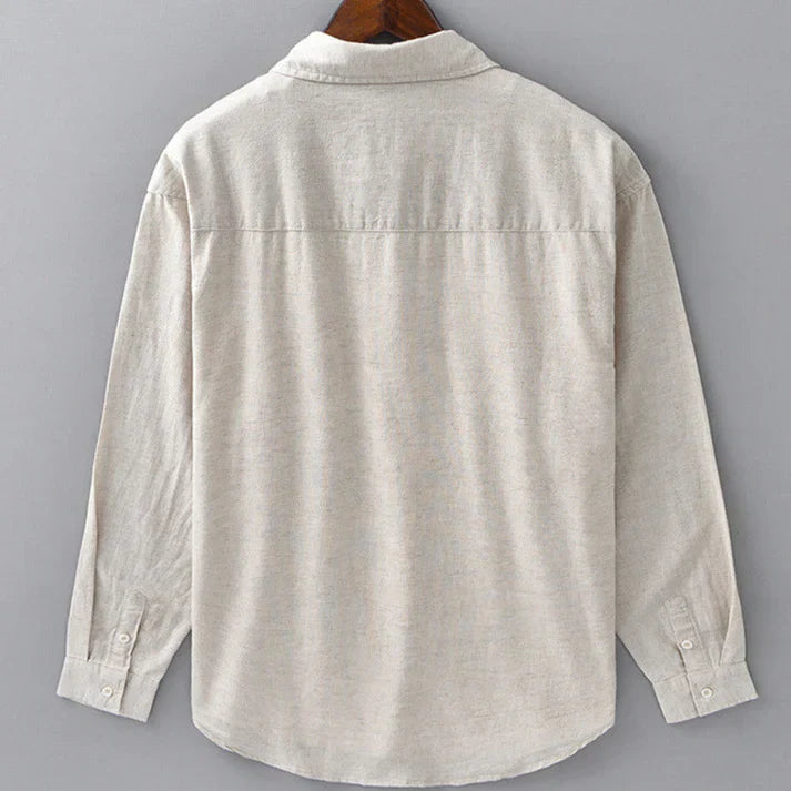 LORENZO | CAMICIA IN COTONE E LINO