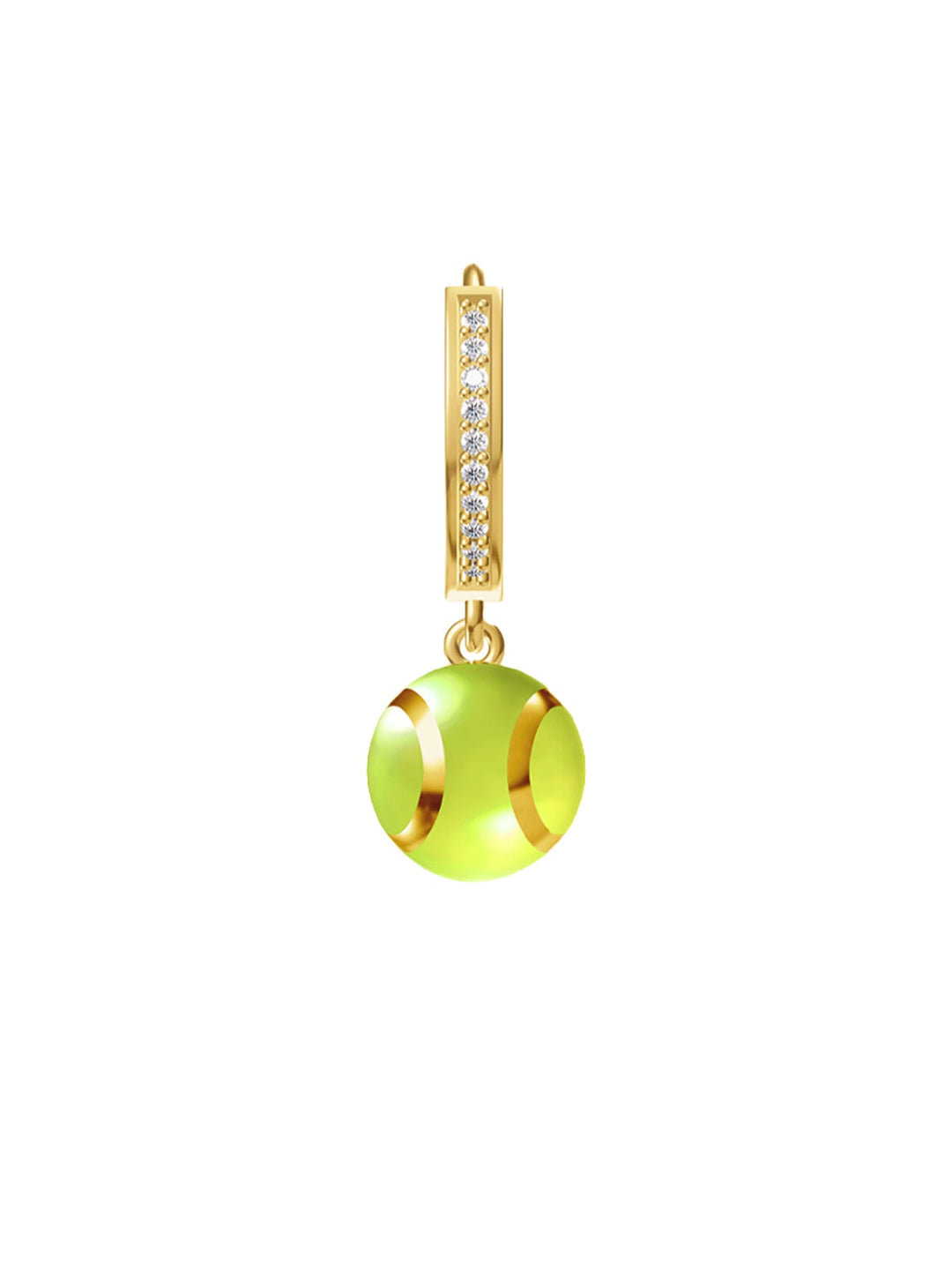 Orecchini Tennis in Verde