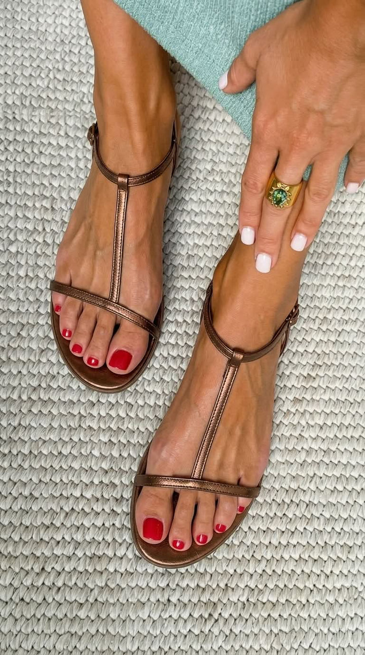 Rosalba™ | Sandali Dorati Estivi