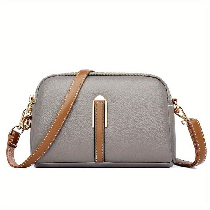 Borsa a spalla con texture "lychee" colorata Míla