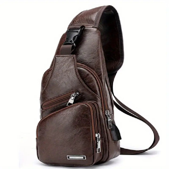 Elegante Borsa a Spalla in Pelle con Sicurezza Antifurto