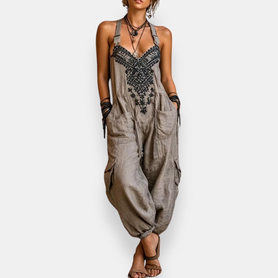 María Teresa | Mono bohemien ricamato