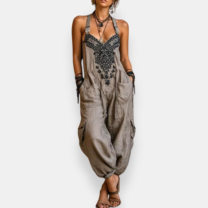 María Teresa | Mono bohemien ricamato