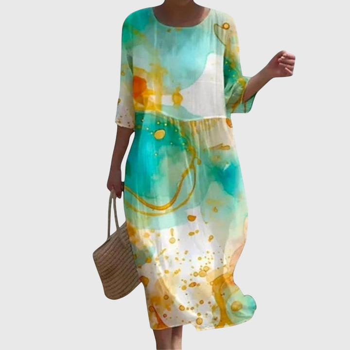 Elena™ | Abito Maxi Floreale Elegante