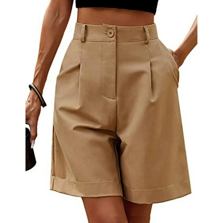 Yvonne - Eleganti bermuda con pieghe
