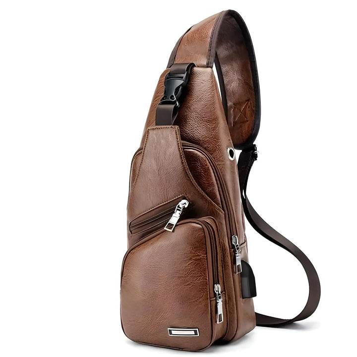 Elegante Borsa a Spalla in Pelle con Sicurezza Antifurto