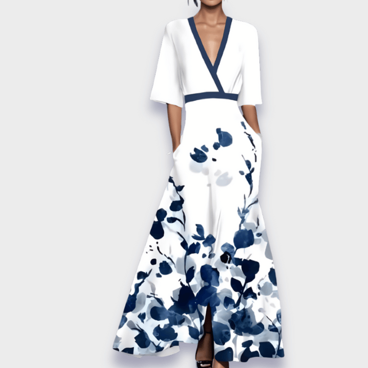 Eliana™ | Elegante Vestito A-Line Floreale