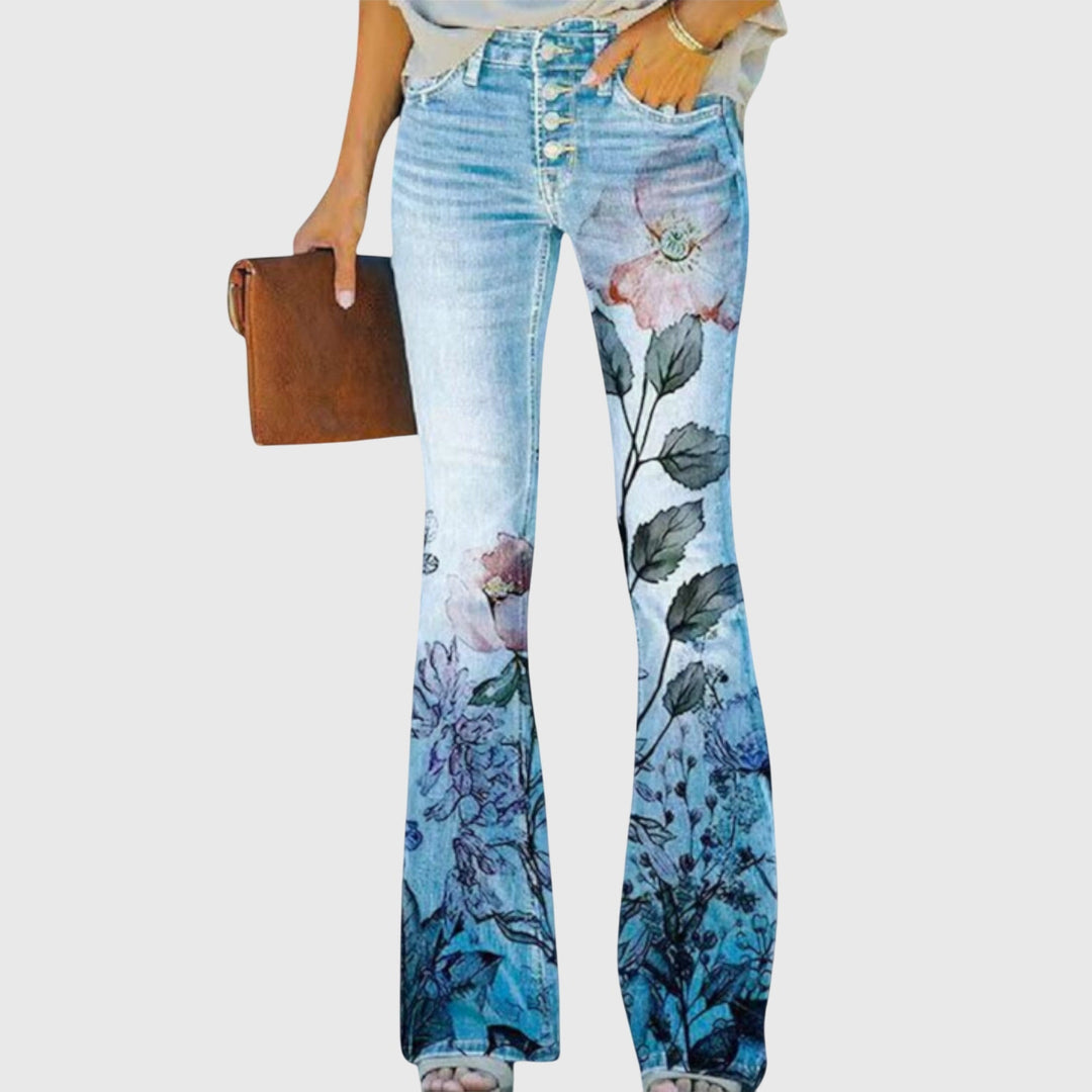 Pantaloni con Fiori