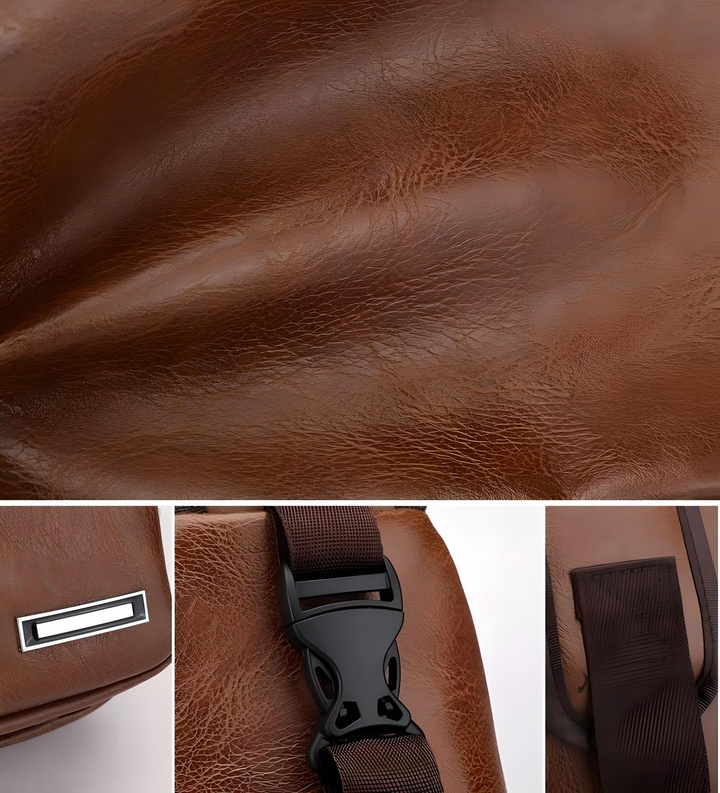 Elegante Borsa a Spalla in Pelle con Sicurezza Antifurto