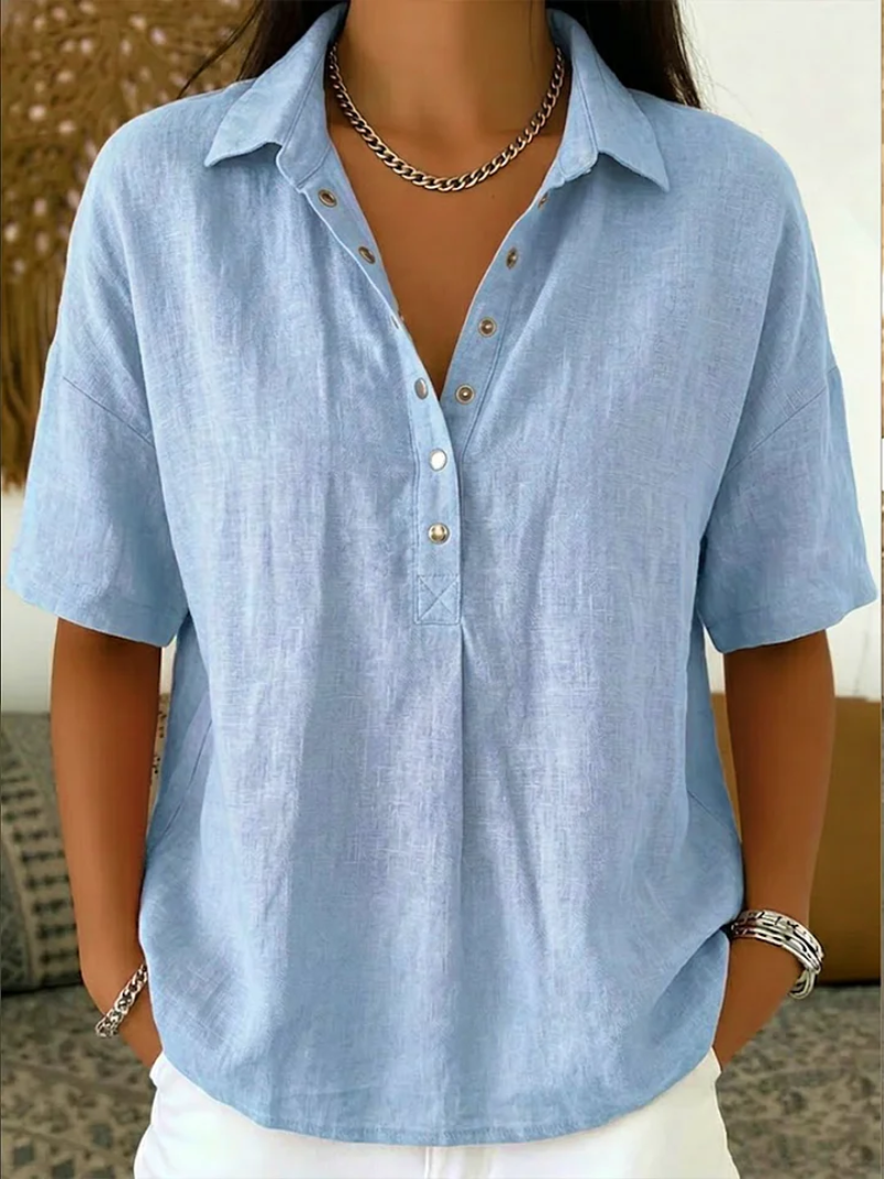 Blusa con colletto e dettaglio dei bottoni