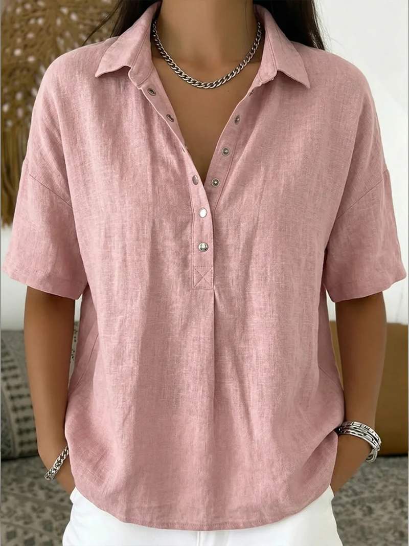 Blusa con colletto e dettaglio dei bottoni