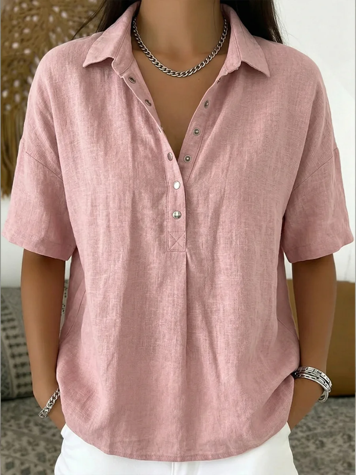 Blusa con colletto e dettaglio dei bottoni