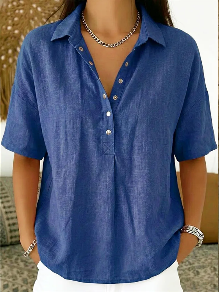 Blusa con colletto e dettaglio dei bottoni