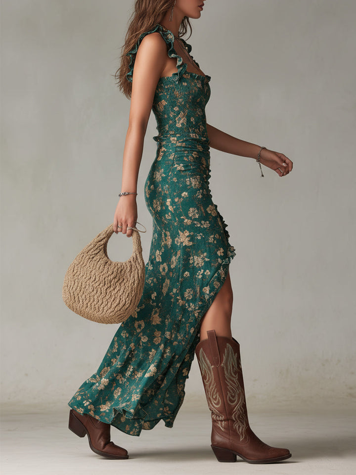La Scintilla | Abito Elegante Scollo Bohémien Giada