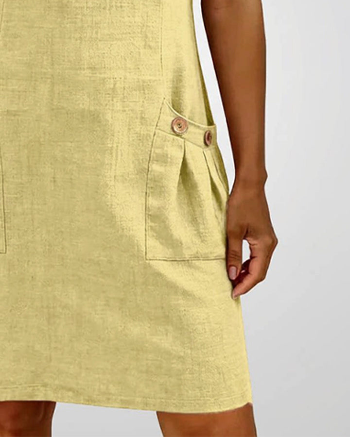 Abito in cotone con zip