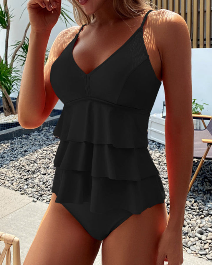 Lia - Costumino da Bagno con Eleganti Volant