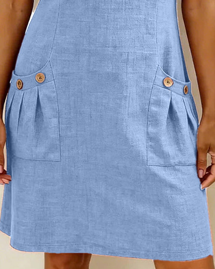 Abito in cotone con zip