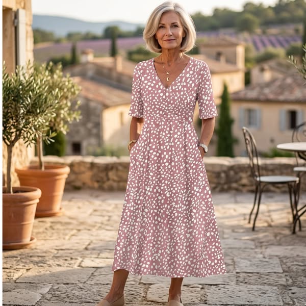FLOR | VESTITO MIDI A POIS