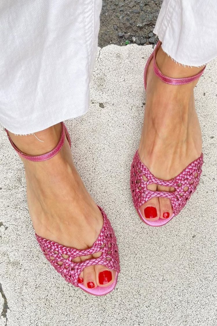 Isabel™ | Sandali Intrecciati Dorati