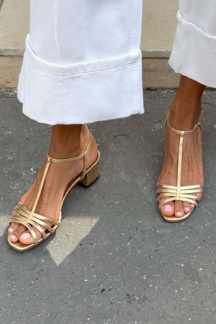 Alegra™ | Sandali Dorati di Eleganza Quotidiana