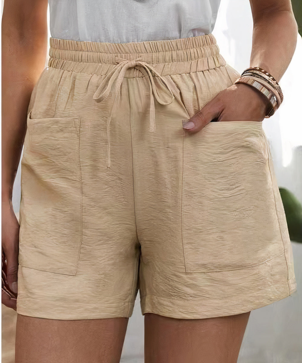 Daphne - Pantaloni corti paperbag leggeri