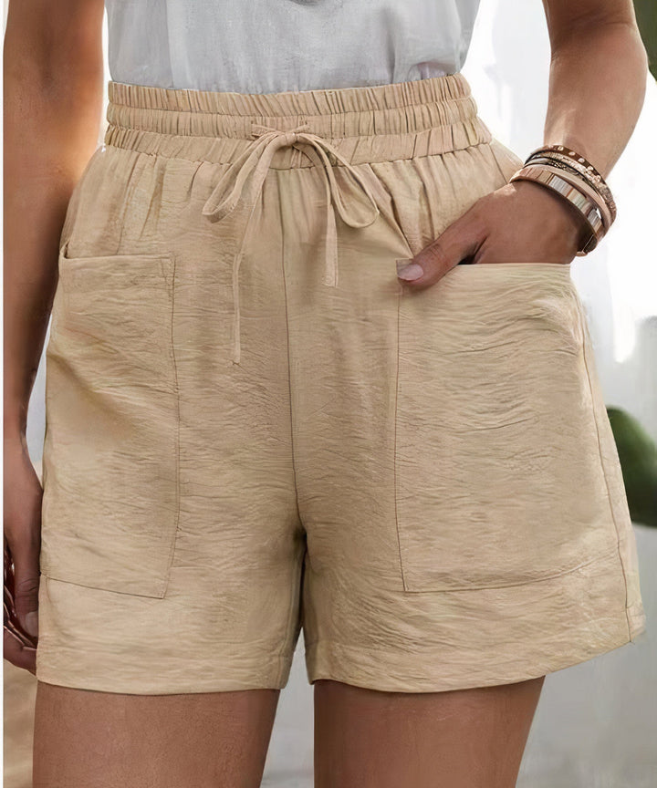Daphne - Pantaloni corti paperbag leggeri
