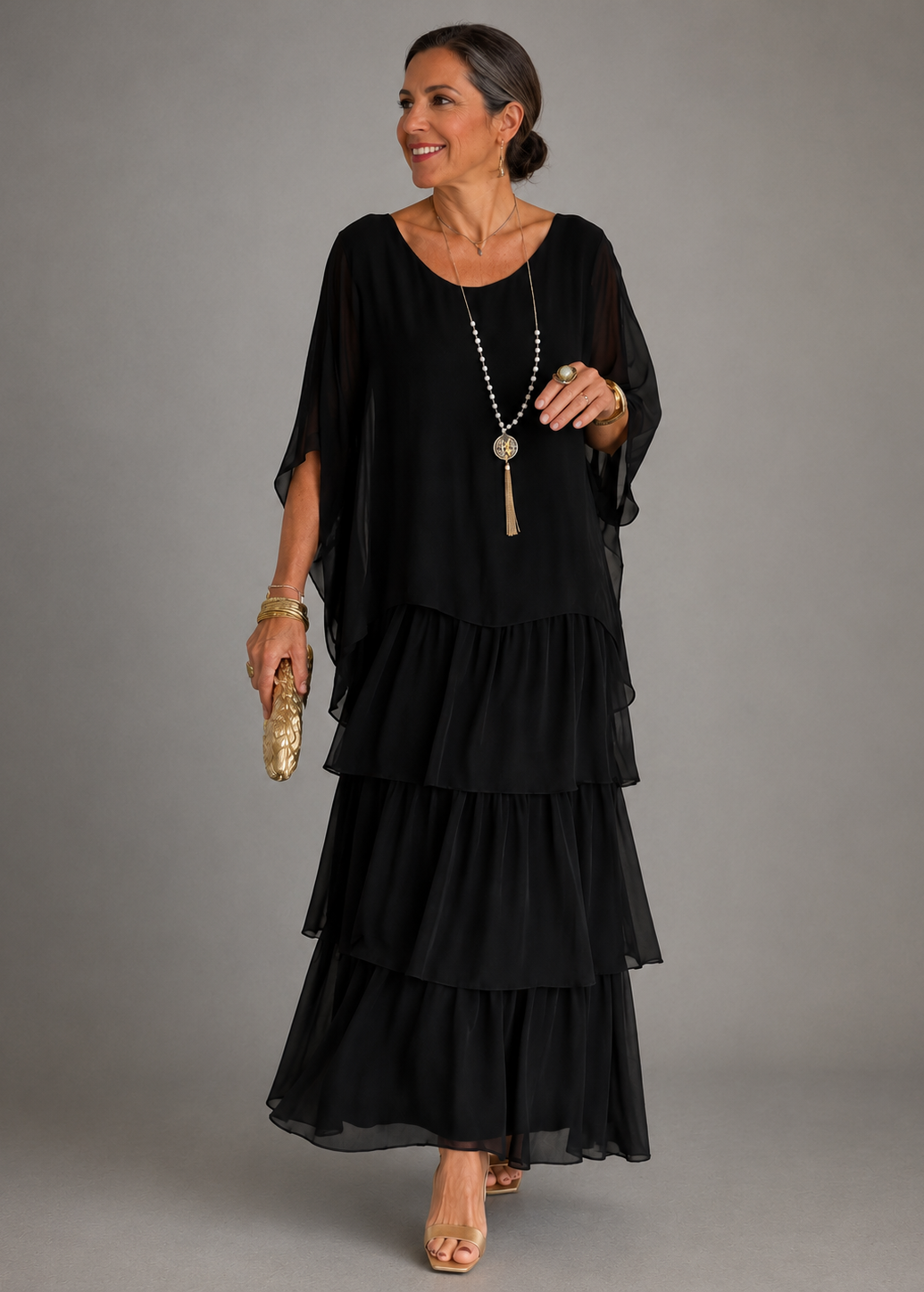 Lara™ Abito Maxi Fluido Elegante