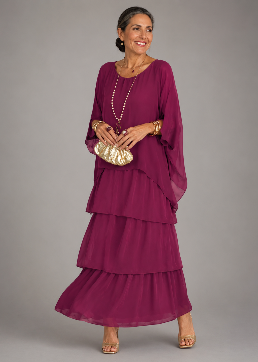 Lara™ Abito Maxi Fluido Elegante