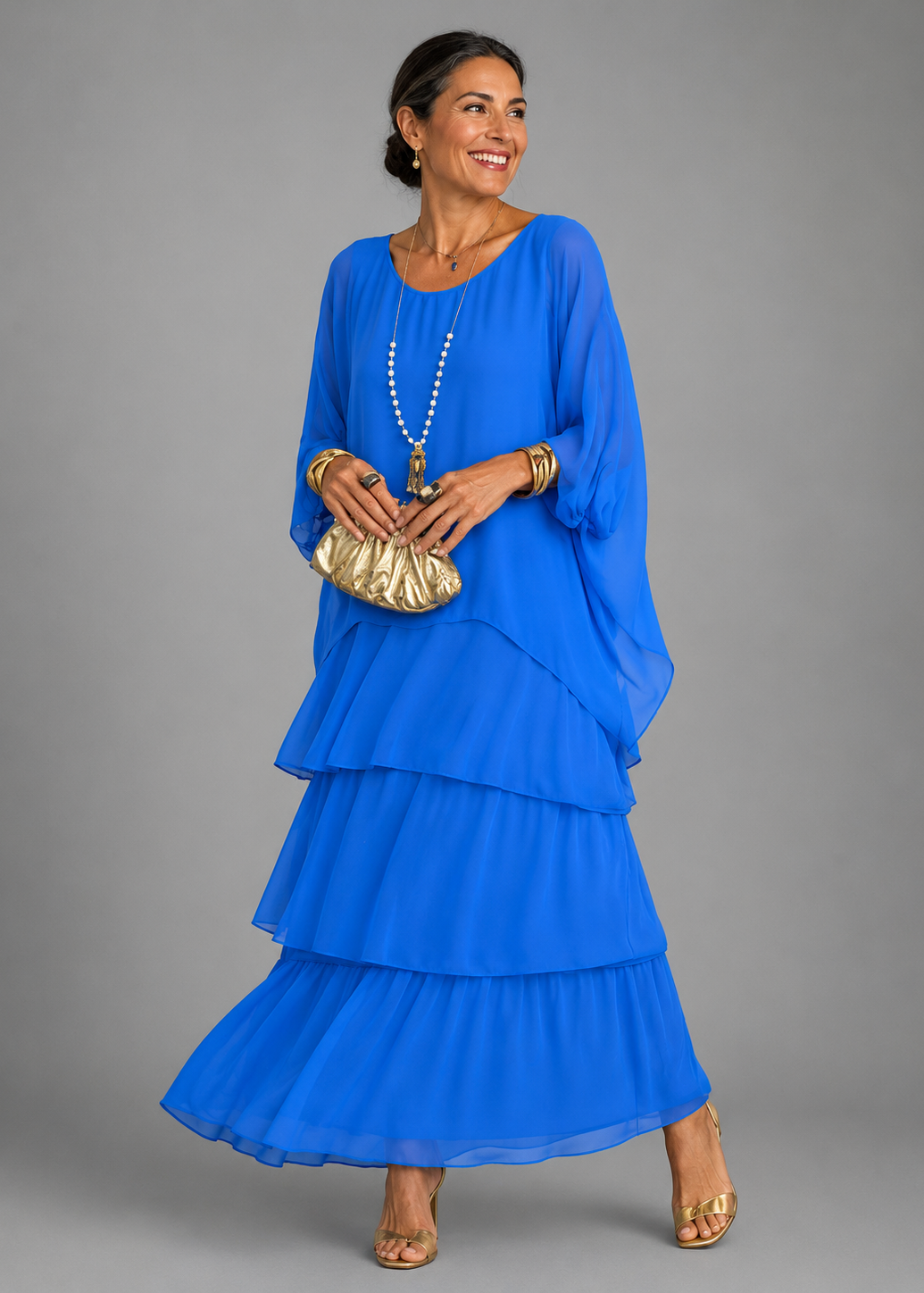Lara™ Abito Maxi Fluido Elegante