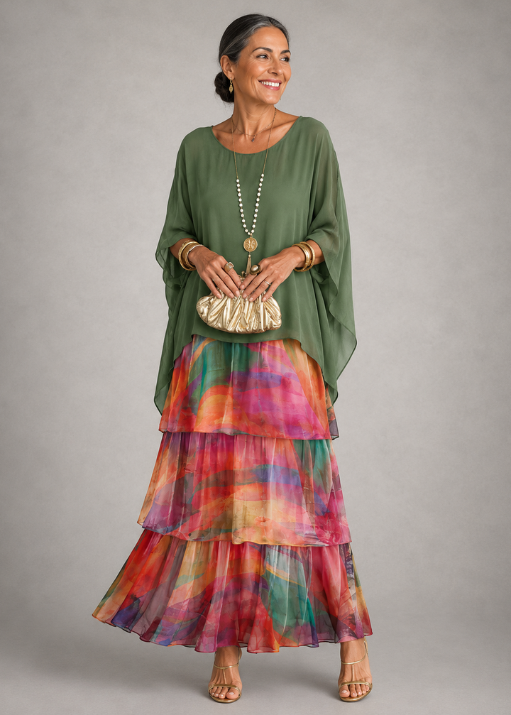 Lara™ Abito Maxi Fluido Elegante