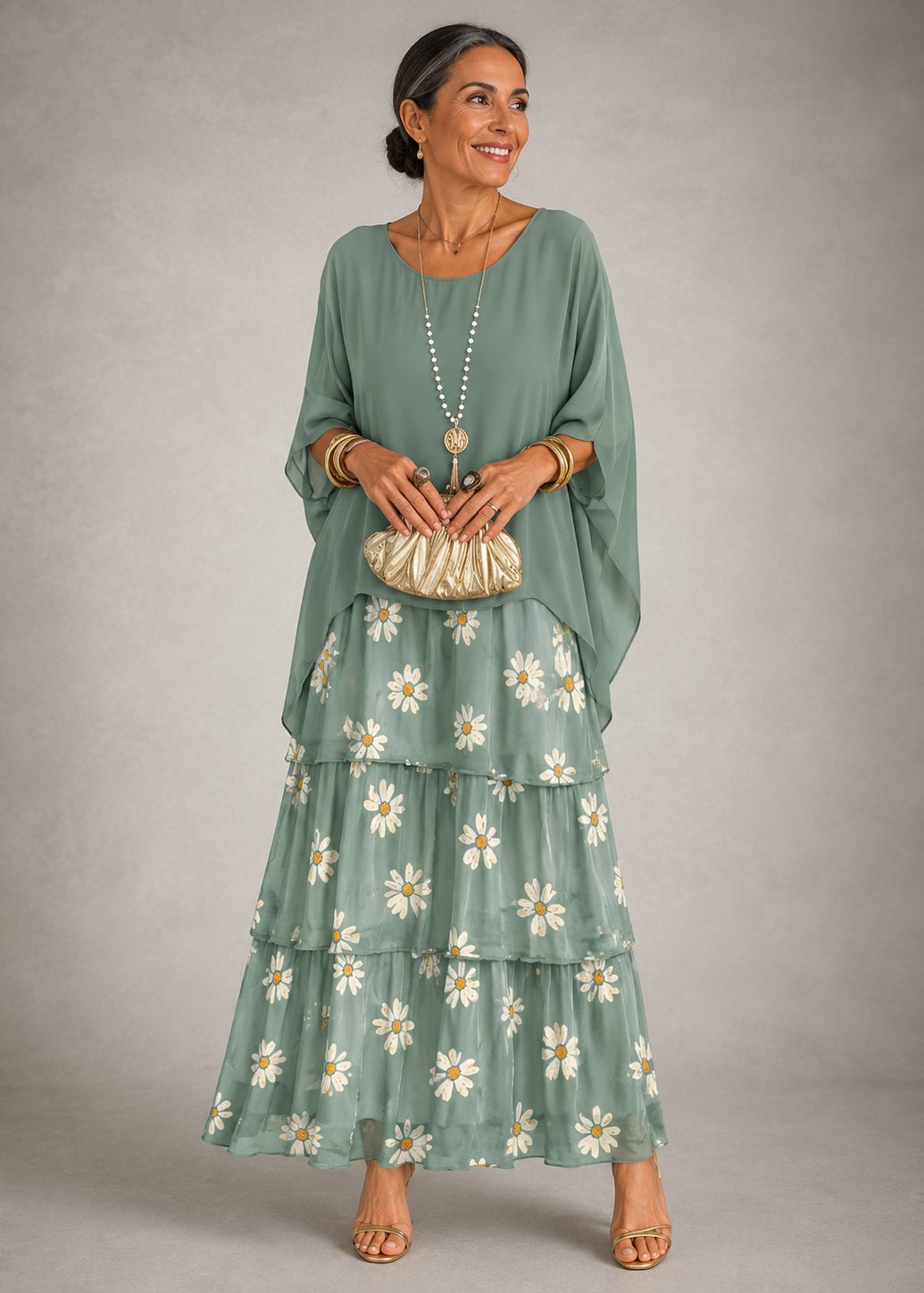 Lara™ Abito Maxi Fluido Elegante