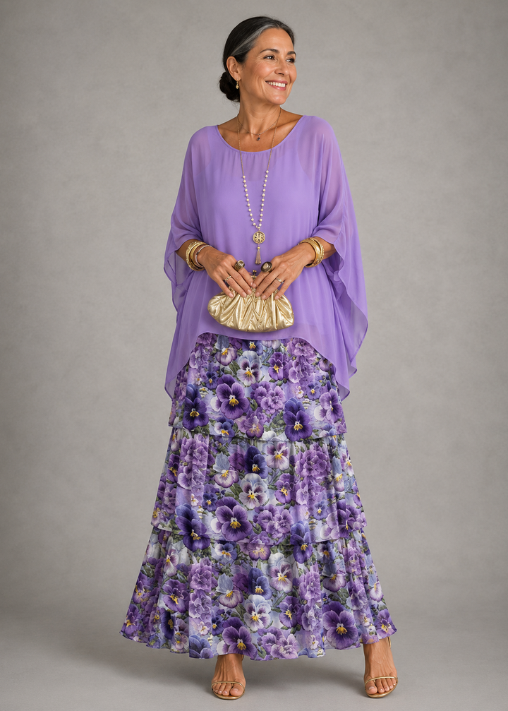 Lara™ Abito Maxi Fluido Elegante