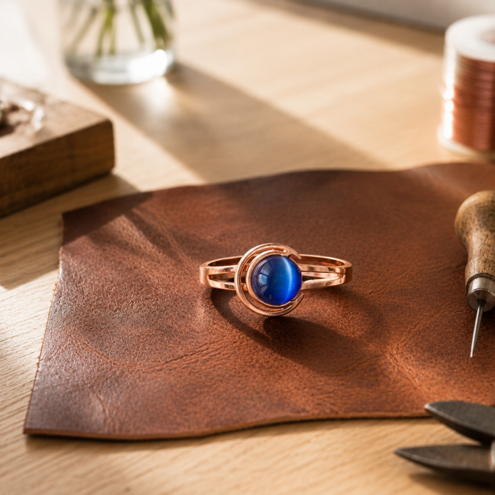 Bracciale in Rame con Sfera di Stella