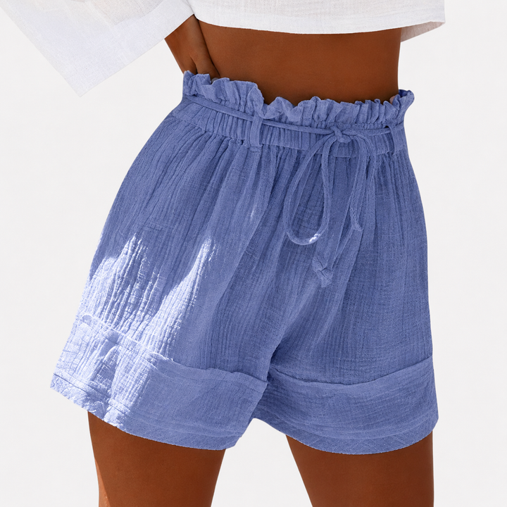 Daphne - Pantaloni corti paperbag leggeri