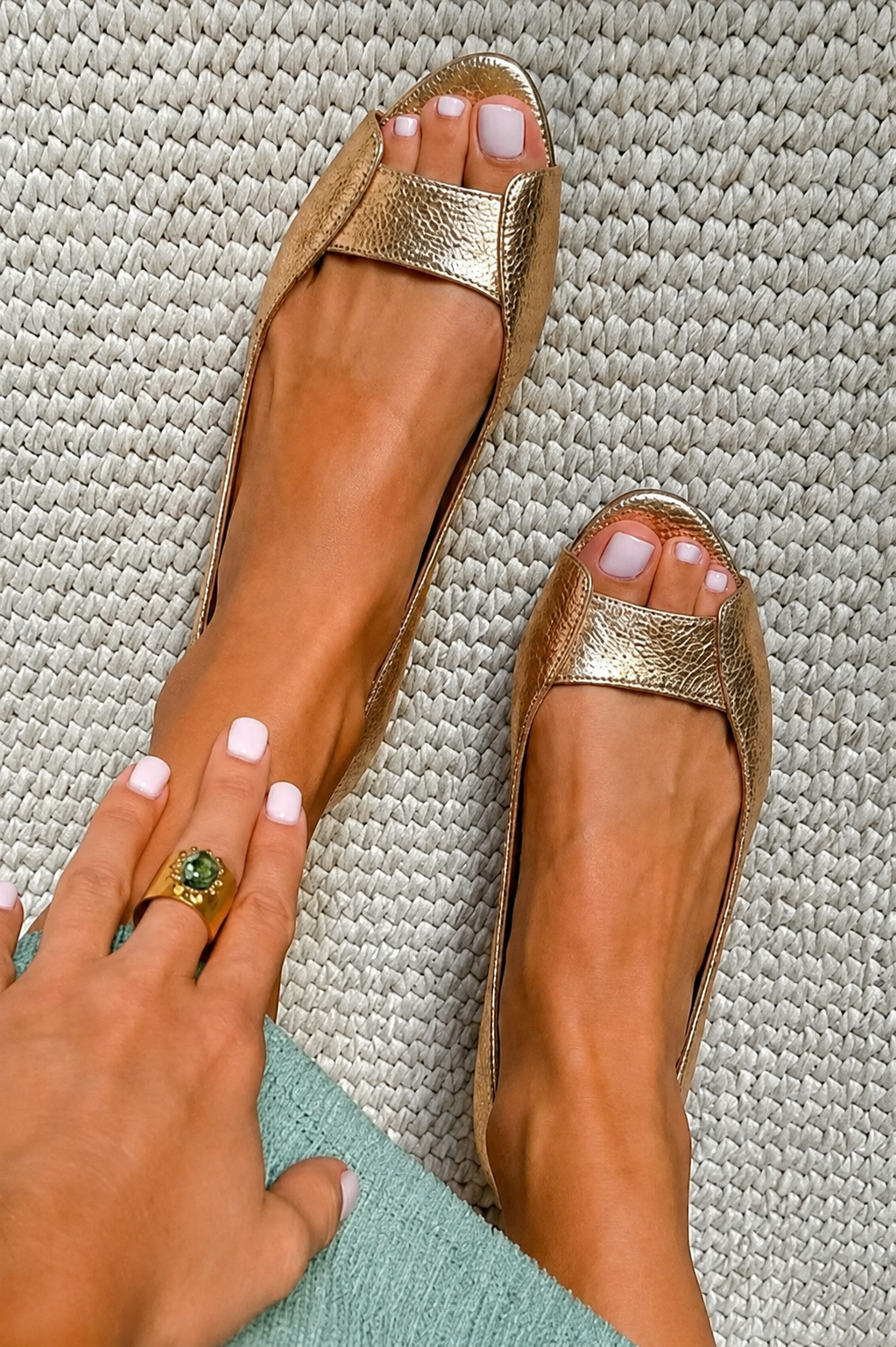 Adela™ | Sandali Dorati Comfort Chic