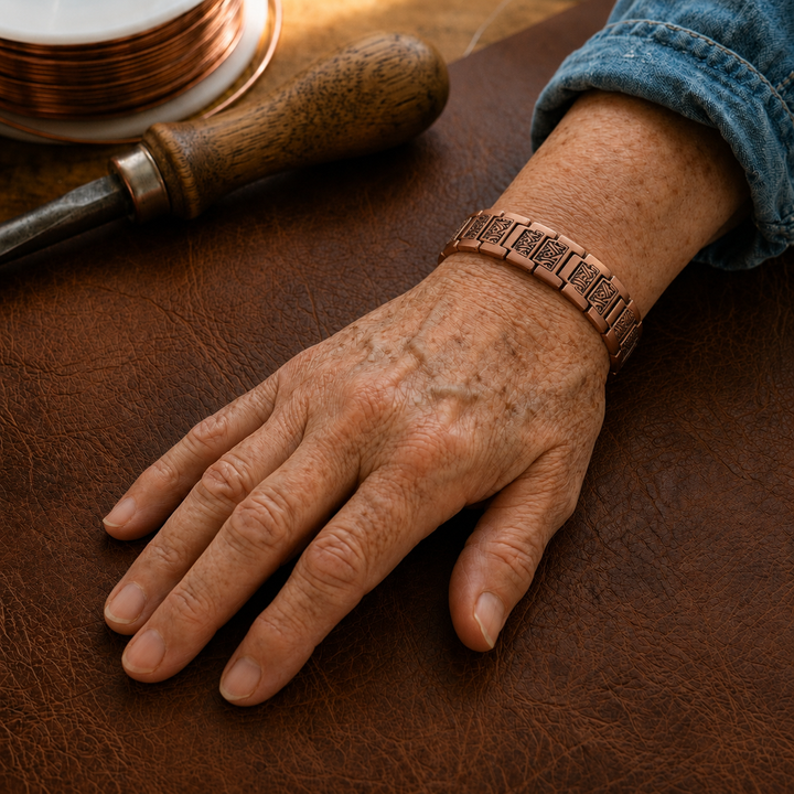 Bracciale Maschile in Rame Glen di Stella