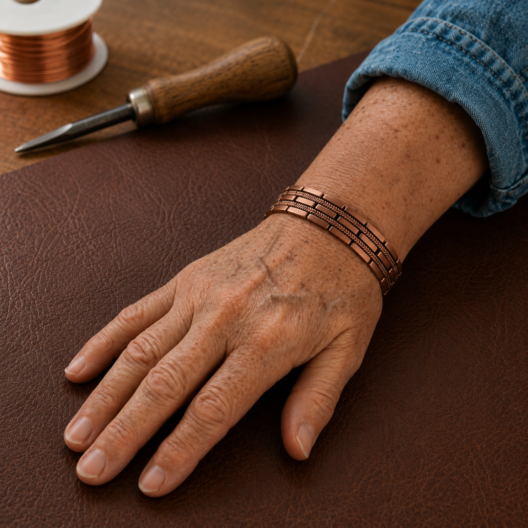 Bracciale in Rame Maschile Stella