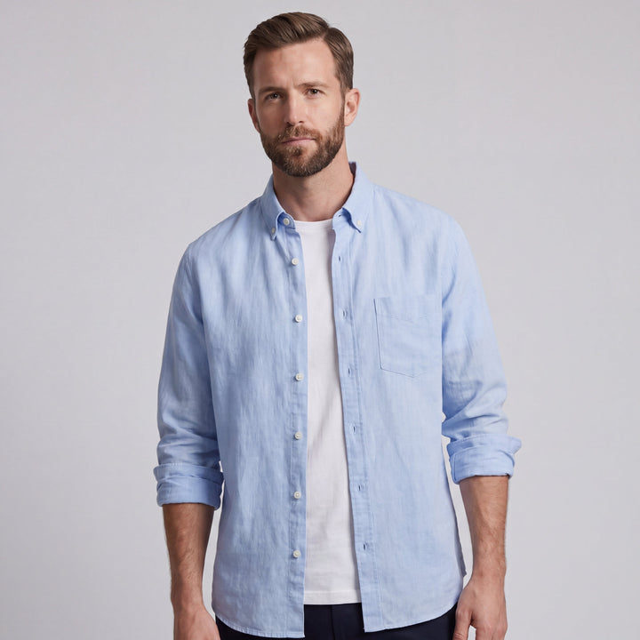 LORENZO | CAMICIA IN COTONE E LINO