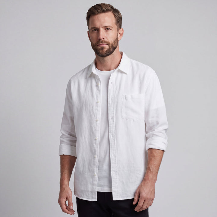 LORENZO | CAMICIA IN COTONE E LINO