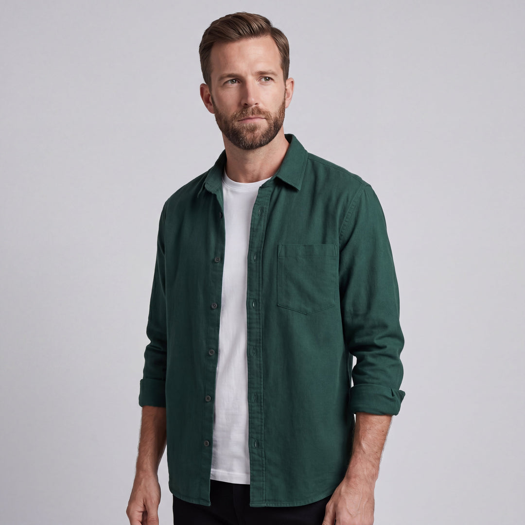 LORENZO | CAMICIA IN COTONE E LINO