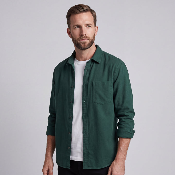 LORENZO | CAMICIA IN COTONE E LINO