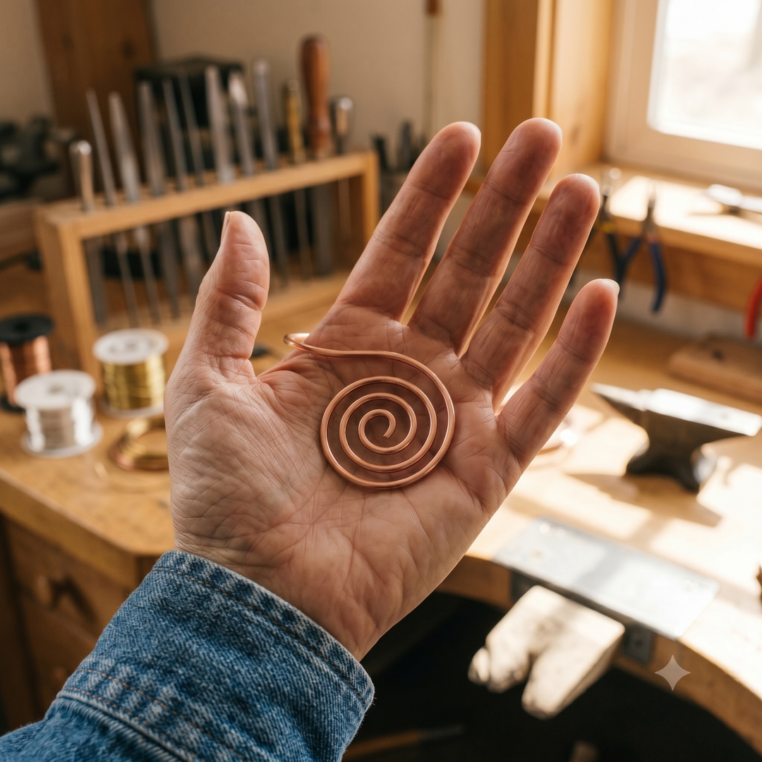 Mano in Rame Espirale Flow di Stella