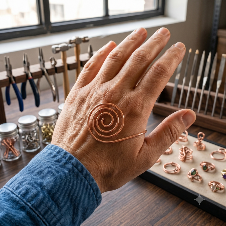Mano in Rame Espirale Flow di Stella