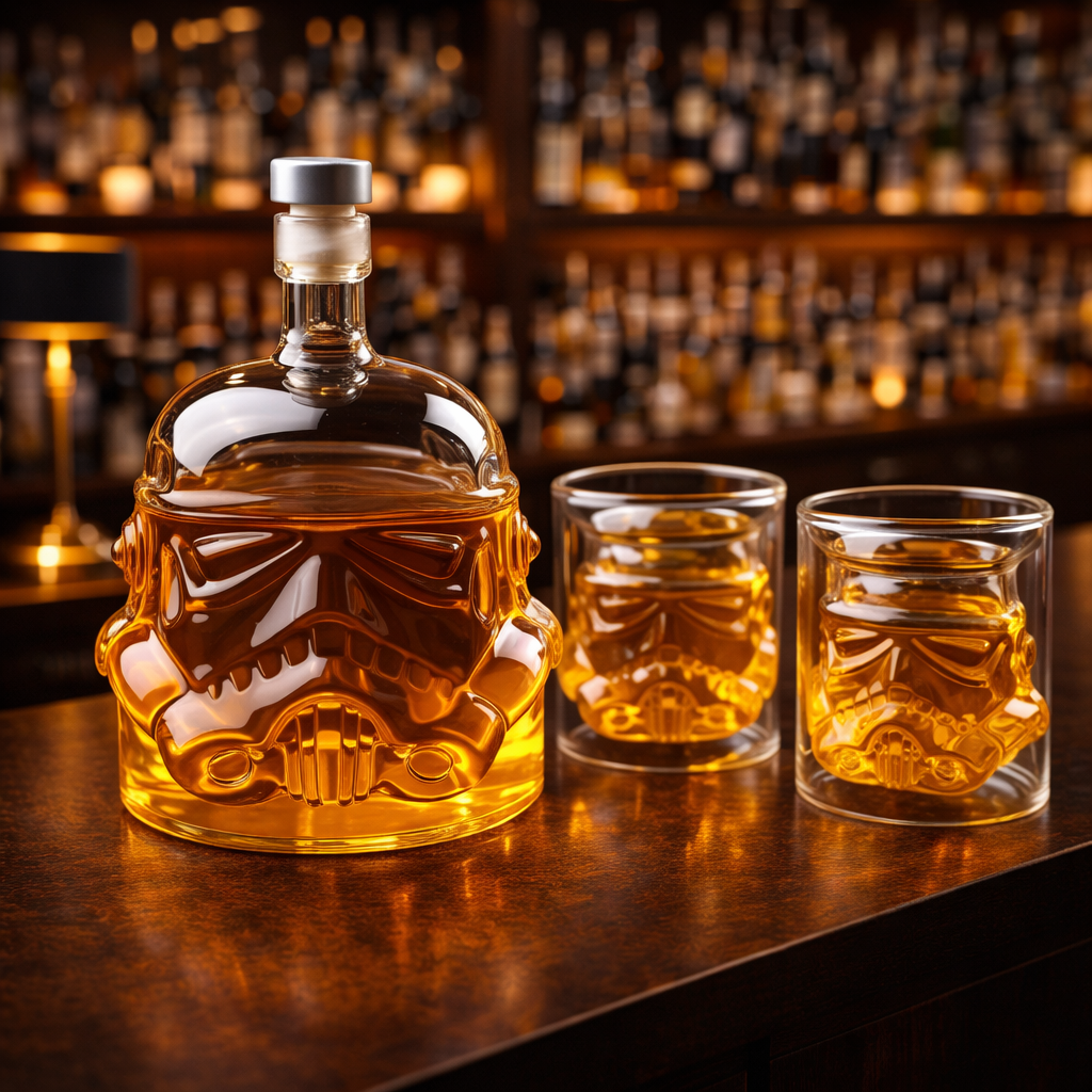 Bottiglia e Bicchieri da Whisky - Edizione Star Wars