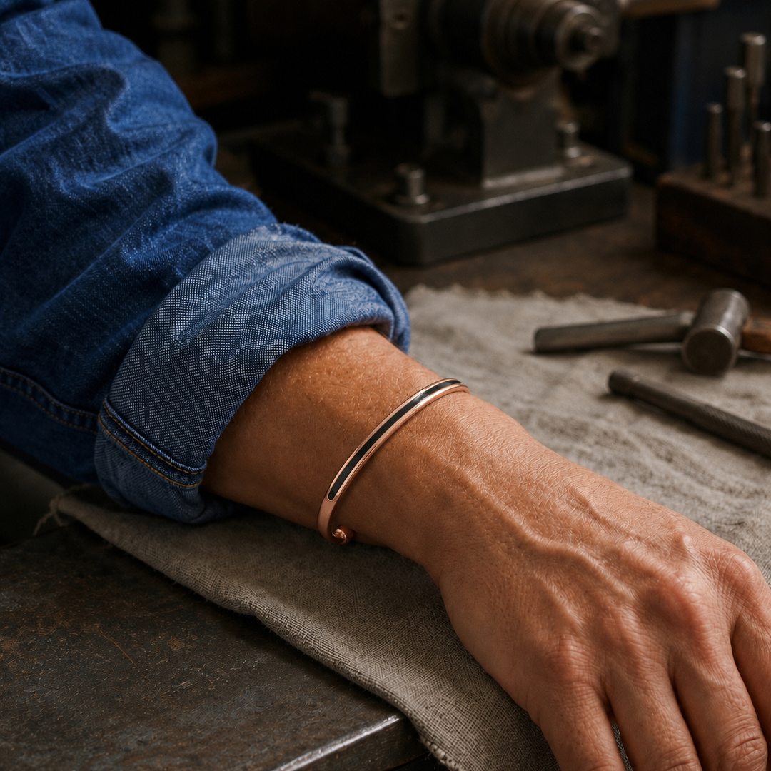 Bracciale in Rame e Giada di Stella