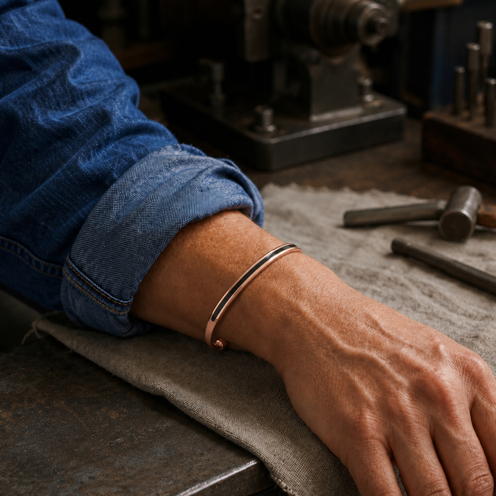Bracciale in Rame e Giada di Stella